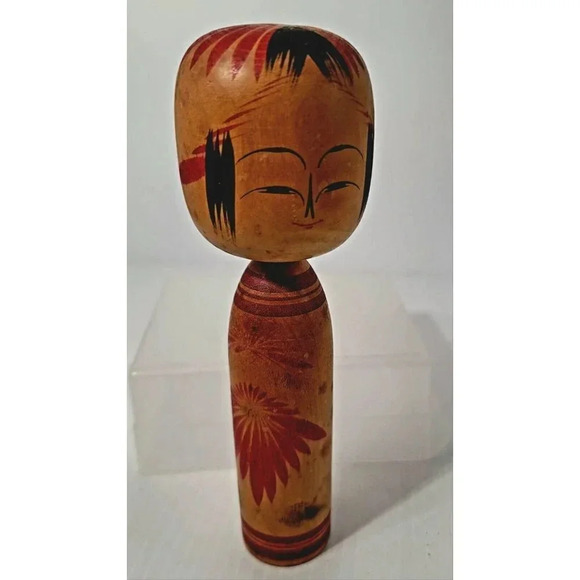Kokeshi GOTO KIZO 18cm Japanese 7" Traditional Wooden Doll Vintage From JAPAN - Picture 2 of 7